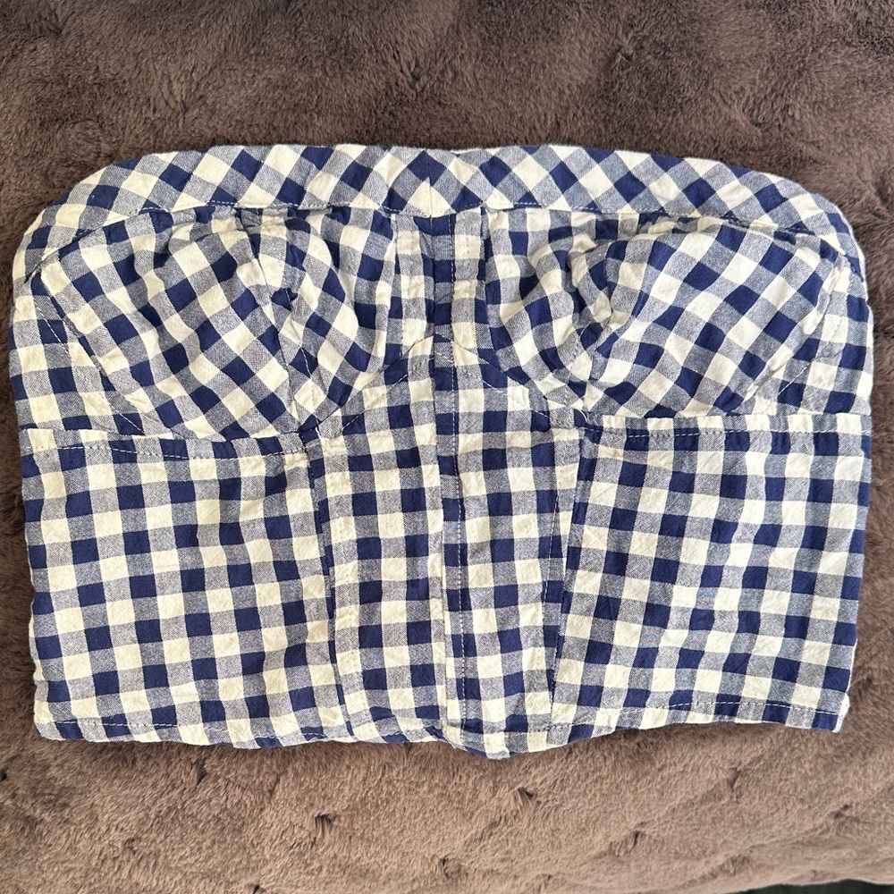 Free People gingham corset